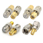 5/20Pcs RF Coaxial Coax Adapter, SMA Male To F Female, F-Type Female Jack to SMA Male Plug, Gold Plated Straight Connector