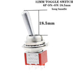 1Pcs/5Pcs SH T80-T Z1 Series Large Long Handle 12mm Panel Mount Mini Toggle Switch 5A 125VAC