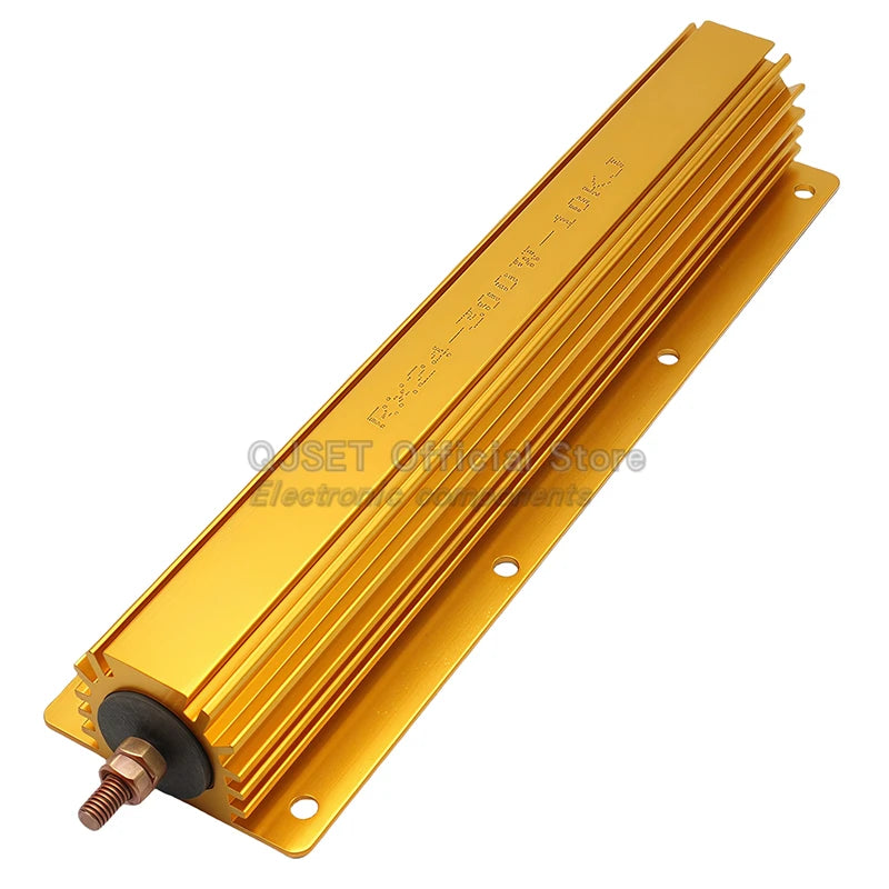 1Pcs 300W RXG24 High Power Gold Aluminum Housed Resistor/Current Limiting Precharge Decoder Resistor 0.1 3 4 5 20 10 Ohm 10K Ohm