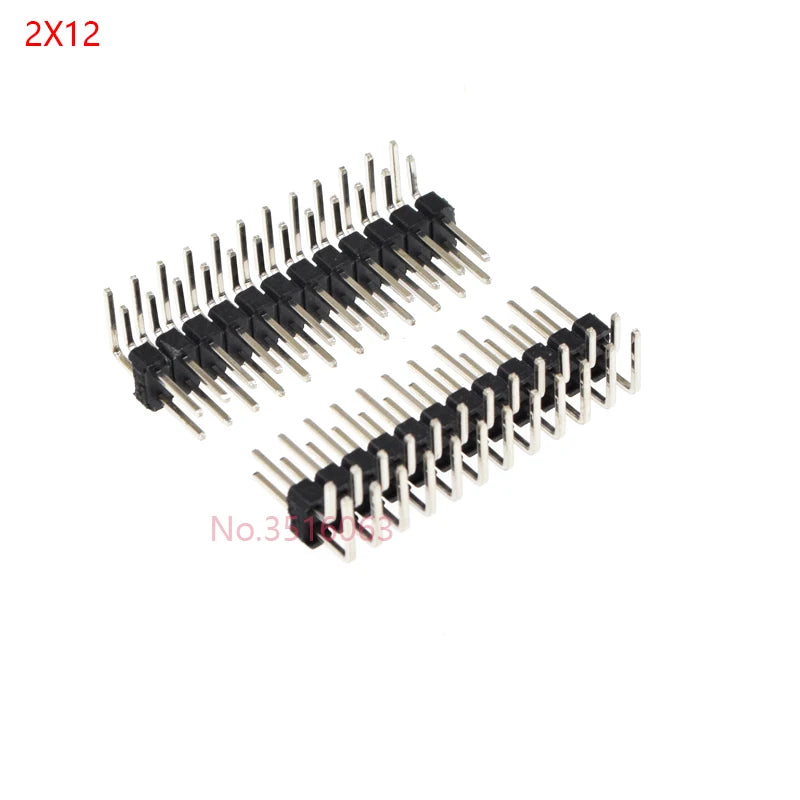 10PCS Double row MALE 2.54MM PITCH Right Angle PIN Header connector 2*2/3/4/5/6/7/8/9/10/16/20/40 PIN/P 2x/3/4/5/6/8/10/16/20/40