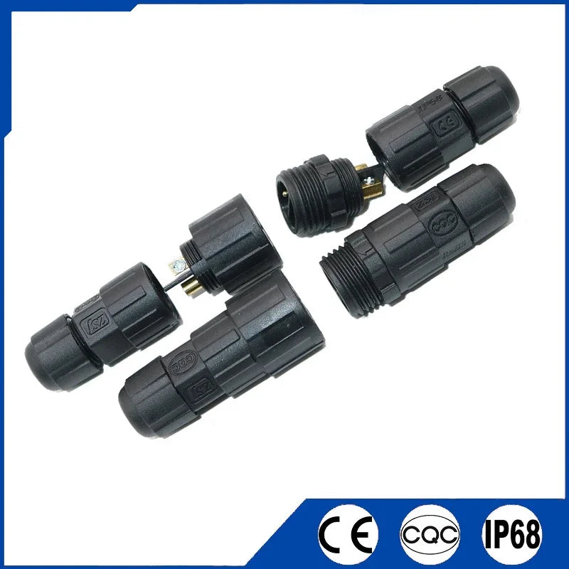 Waterproof M16 2 3 4 5Pin 6 7 8 9 Pin Cable Connector Outdoor IP68 Screw/Welding Male Female Wire Power Aviation Plug Connector