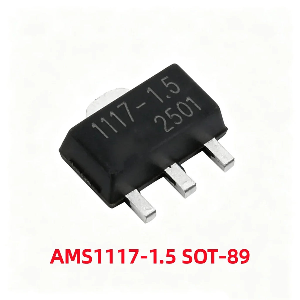 50/100Pcs AMS1117-1.2V 1.5V 1.8V 2.5V 3.3V ADJ SOT-223 SOT-89 AMS1117CD-5.0 TO-252 Adjustable/Fixed Low Dropout Linear Regulator