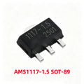 50/100Pcs AMS1117-1.2V 1.5V 1.8V 2.5V 3.3V ADJ SOT-223 SOT-89 AMS1117CD-5.0 TO-252 Adjustable/Fixed Low Dropout Linear Regulator