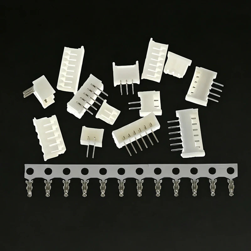 10Sets 1.25mm Pitch Micro JST Connector Kit Pin Header Housing Terminal 2-10Pin PCB Mount Wire to Board Connection Plug Socket