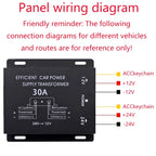 24V to 12V Car Step-Down Power Converter for Truck Bus Subwoofer Refrigerator Modified Power Converter