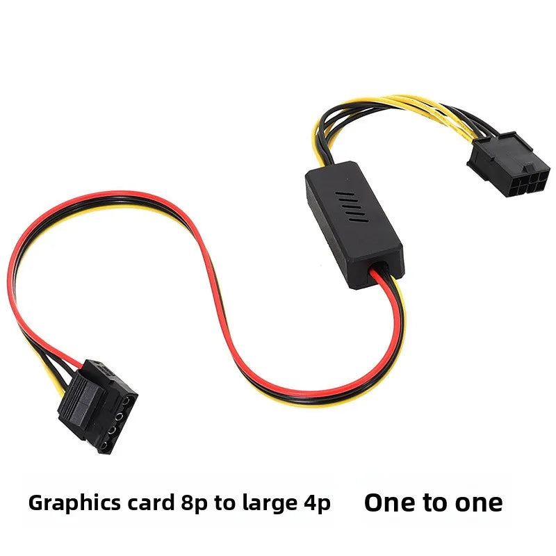 Graphics Card Hard Drive Cable GPU PCIE 8Pin Female To 1 2 3 4 SATA Hard Drive 18awg Power Supply Cable 12V To IDE Molex Cables