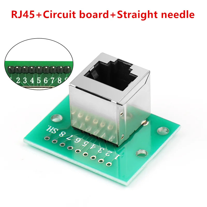 RJ45 Adapter Board To XH2.54 Modular Ethernet Connector Adapter Network Interface + Breakout Board + Pin Header Switch to beta
