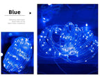 Outdoor Solar Tube Rope Led Light Garden Christmas Decoration Fairy String Light 32m/22M/12M/7M Outdoor Wedding Party Led Lamp