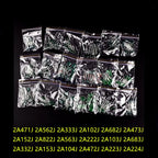 180PCS Polyester Film Capacitor Kit 100V 1nF 1.5nF 2.2nF 100nF 2A102J 2A471J 2A222J 2A392J 2A332J 2A472J 2A103J 2A473J 2A563J