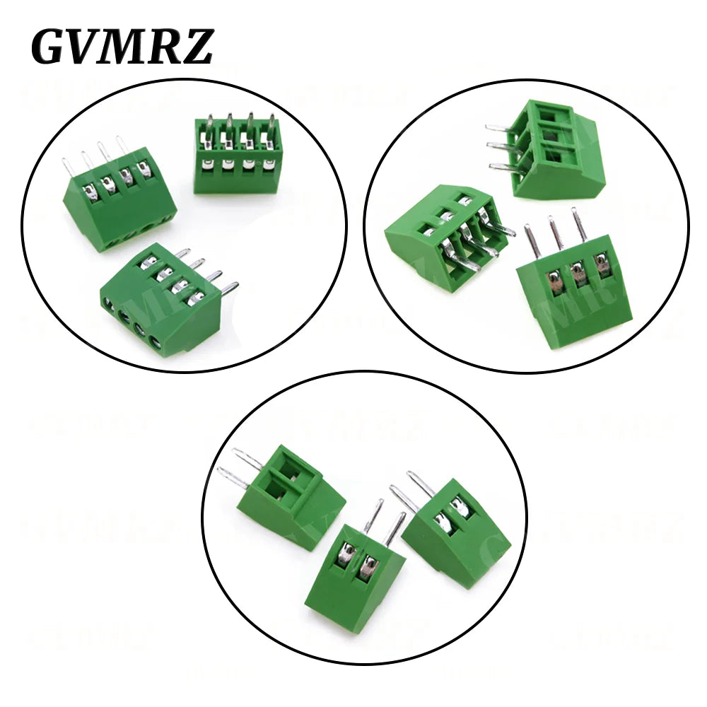 5PCS KF120 2.54mm Pitch 2p/3p/4p Straight Pin Pcb Screw Terminal Block Connector 2pin 3pin 4pin KF-120 KF120-2p