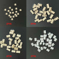 100Pcs XH2.54 2/3/4/5Pin TJC3 Terminals Plastic Housing Shell + XH 2.54 2P 3P 4P 5P Straight Needle Pin Wafer Wire Connector