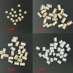 100Pcs XH2.54 2/3/4/5Pin TJC3 Terminals Plastic Housing Shell + XH 2.54 2P 3P 4P 5P Straight Needle Pin Wafer Wire Connector