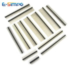 10pcs 2.0mm Straight 1/2x40P Single Double Row Breakable L8.7/12/15/17/19/21mm Long PCB Jumper Connector Gold Male Pin Header