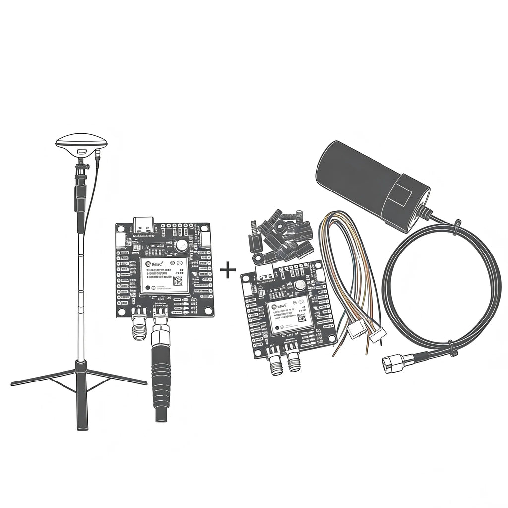DroneHub SparkFun GPS RTK2 Board ZED F9P Qwiic High-Precision UAV GNSS Series Ardupilot FPV AutoPilot Flight Control