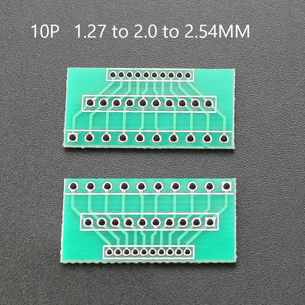1piece 1.27mm 2.0mm 2.54mm Pitch Transfer Plate Converter Single Double Row Pin PCB Adapter Board