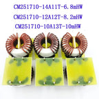 2PCS Nanocrystalline Amorphous Magnetic Ring Common Mode Choke Coil High Current Inductor 25*17*10 Horizontal 2510