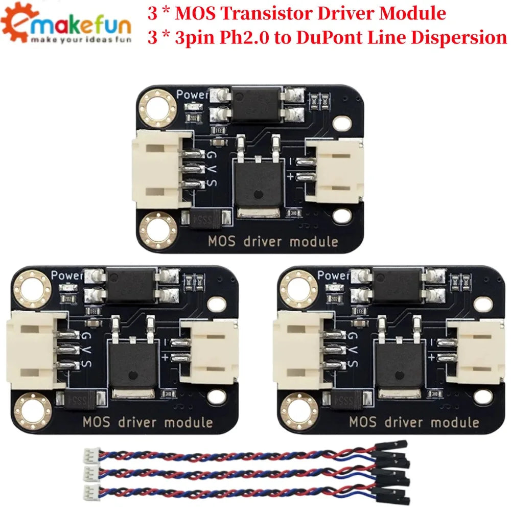 PWM MOS Driver Module With Optocoupler Isolation 5-12V High Power Load Control PH2.0 Connector for Arduino ESP32 Raspberry Pi Ma
