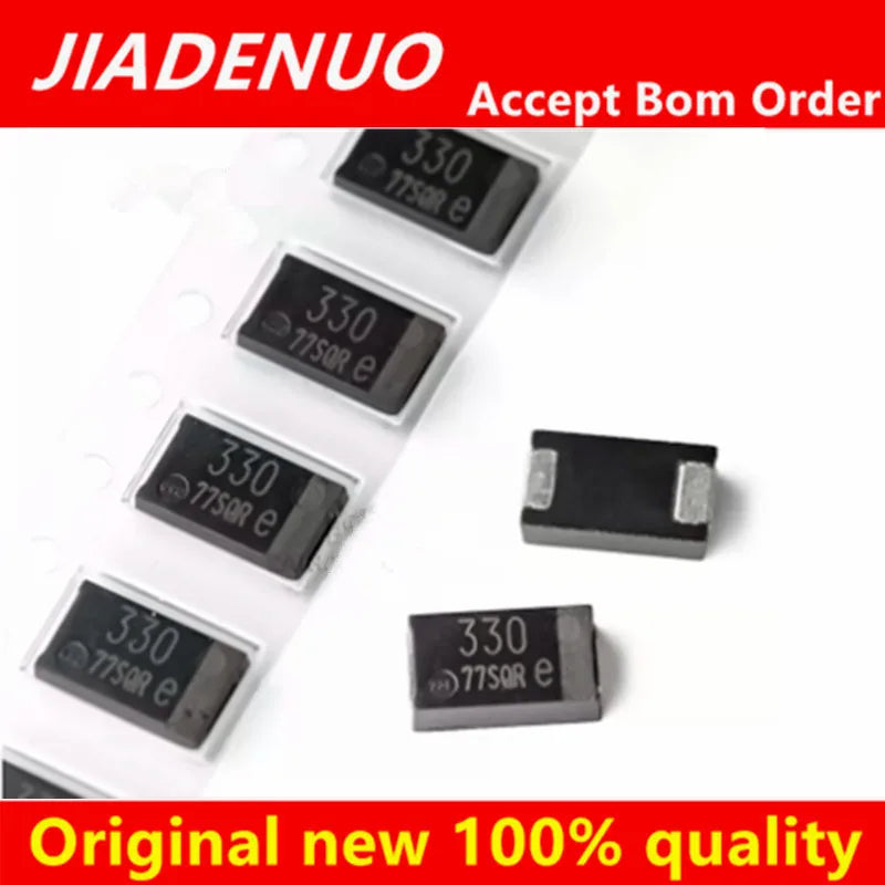 (10piece)100% New For SMD Tantalum Polymer Capacitors,Polymer Capacitance,EEF-CX0D331R EEFCX0D331R 330UF 2V 2.0V