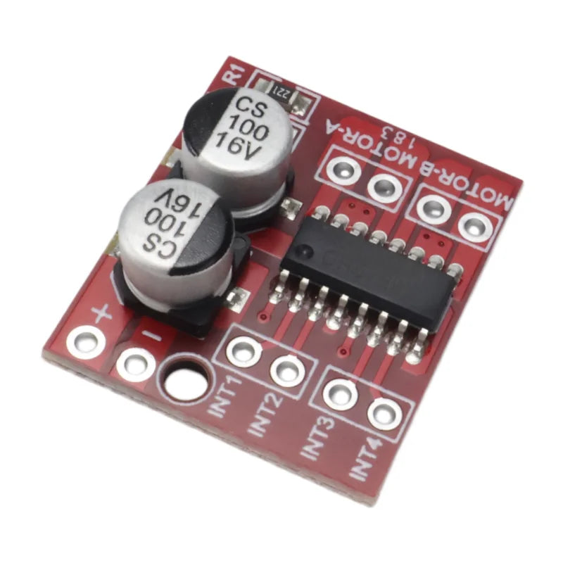 Mini L298N MX1508 Motor Driver Module 2V-10V 1.5A Dual Channel PWM Speed Controller Dual H-Bridge for Arduino Smart Car