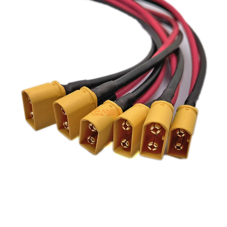 New 1-6 Pair XT60 14AWG Parallel Battery Connector Male/Female Cable Dual Extension 40CM/60CM Silicone Wire for RC Battery Motor