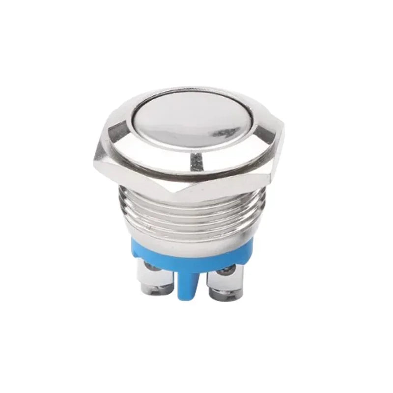 5/20Pcs 16mm Waterproof Momentary Reset Metal Push Button Switch  Screw Terminal Power Switch Car Engine Doorbell