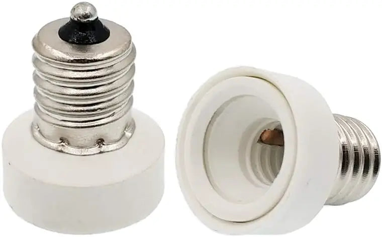 4pcs E17 to E12 Light Socket Adapter Intermediate E17 to Candelabra E12 LED Lamp Base Holder Converter