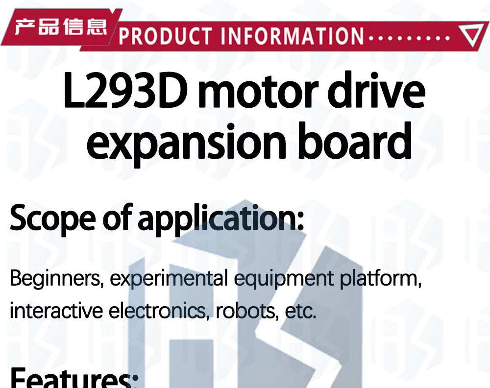 1PCS EGBO  L293D motor control shield motor drive expansion board FOR Arduino motor shield