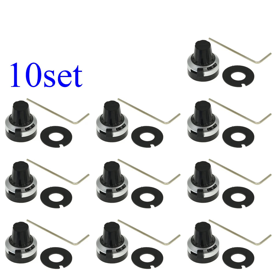 WXD3-13 3590S 4mm 6mm 6.35mm Potentiometer Precise Dial  knob  with locking  3590 Knob hat Kit