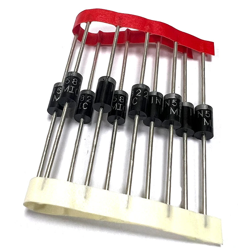 10pcs Schottky Rectifier Diode 1N5821 1N5822 1N5824 1N5825 3A/5A/30V  DO-27 DO201AD