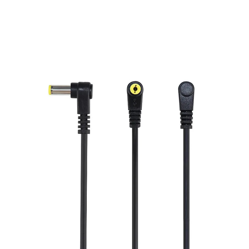 DC 5.5*2.1 / 5.5*2.5 Male 90 Degree Right Angle Connector Power DIY Cable Charging Line Monitoring Power Extension Wire