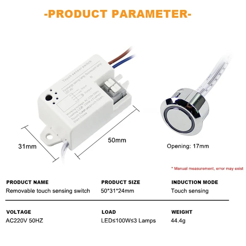 220V 100W LED  Touch Sensor/Door Sensor Gesture Sensor Switch Suitable for cabinet furniture gesture sensor  smart home switch