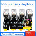 Power Electromagnetic Relay MY2N‑J MY4N‑J HH52P HH54P With PYF11A Socket Base DIN Rail Mount Coil DC12V DC24V AC220V Industrial