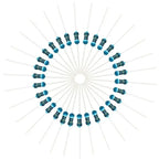 100pcs 1/4W Resistance 0.1R~2.2M 1% Metal Film Resistor Series 0.25W 1R 10R 47R 100R 220R 470R 1K 2.2K 10K 22K 100K 220K 1M ohm