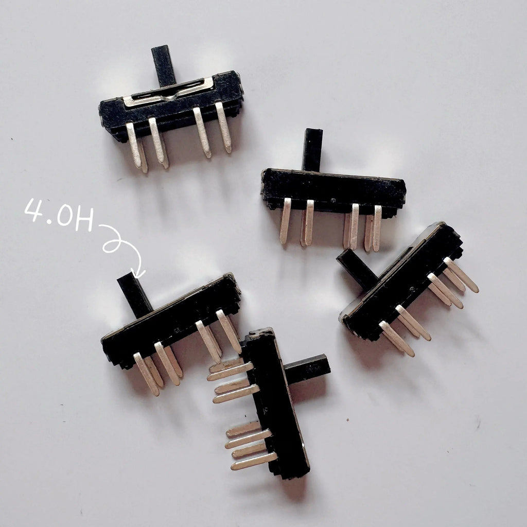 20PCS 8Pin DIP Mini Slide Switch 3Position Micro Toggle Switch 2P3T 13x3.5mm H=2/3/4mm Vertical Slide Switch MSS-23D18