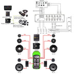 Sennuopu Car DSP Processor 4 Channel Amplifier 8 Channels Digital Sound Processors