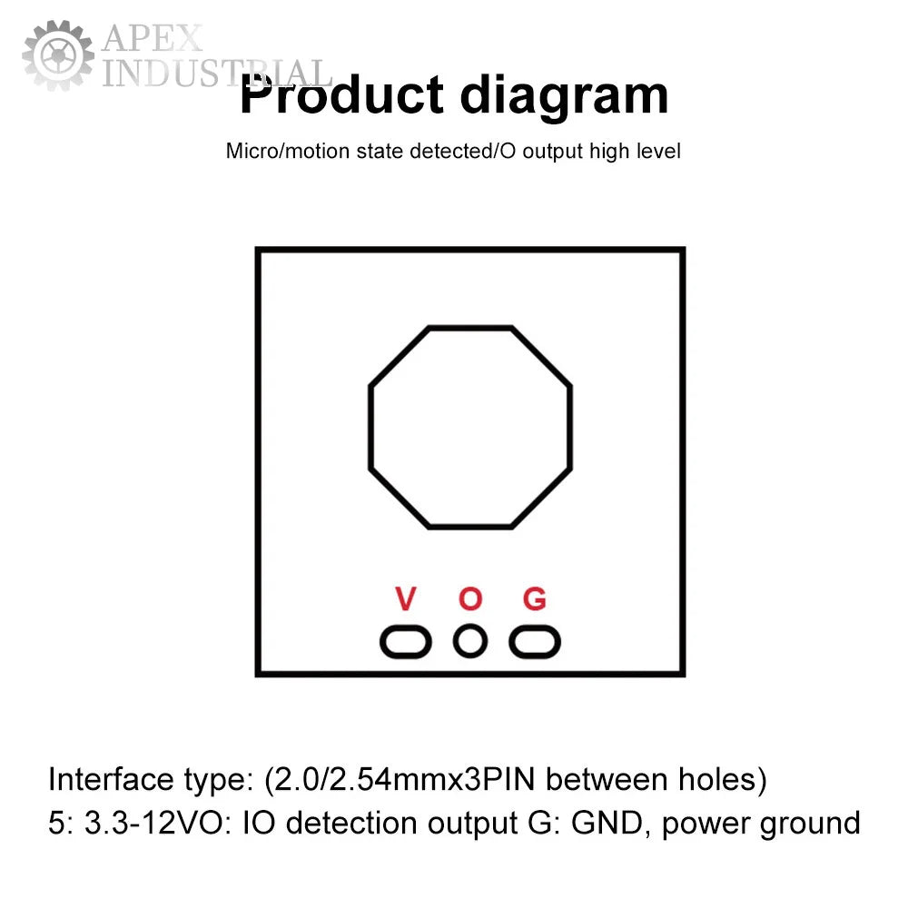 LD1020 10G Intelligent Human Microwave Radar Sensing Module Low Power Micro Motion Intelligent Perception Sensor Wholesale
