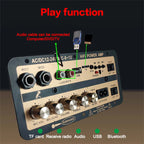 EU/US Plug Bluetooth 5.0 Amplifier Board With Optical Audio AMP USB FM Radio TF Player DIY Audio For Karaoke Home Car 110V/220V
