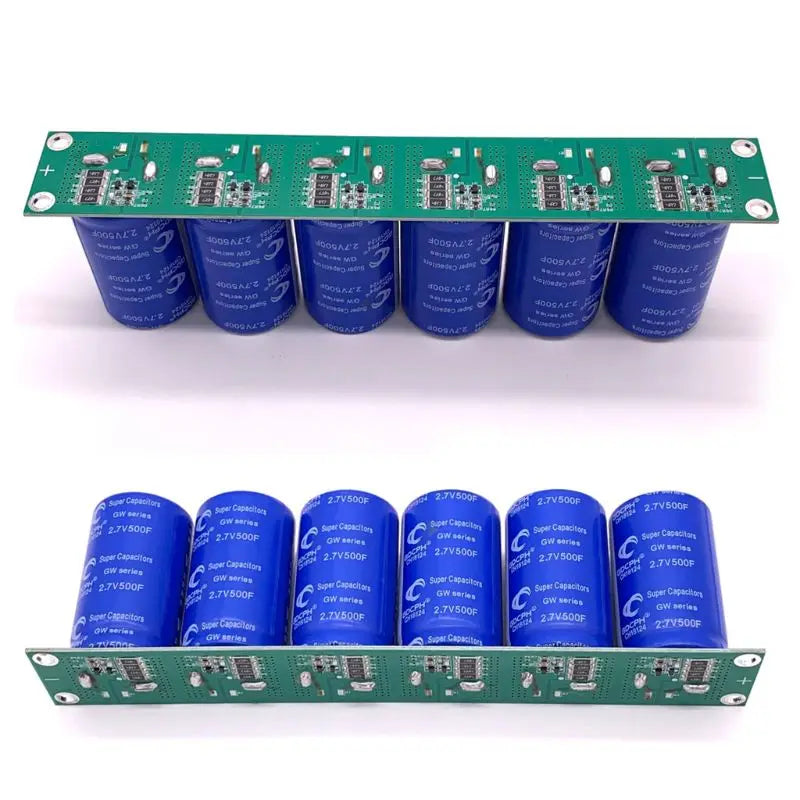 6pcs/set 16V 83F Super Farad Capacitor Single Row With for Protection Board 2.7V 500F Flat Electrolytic Ultracapac