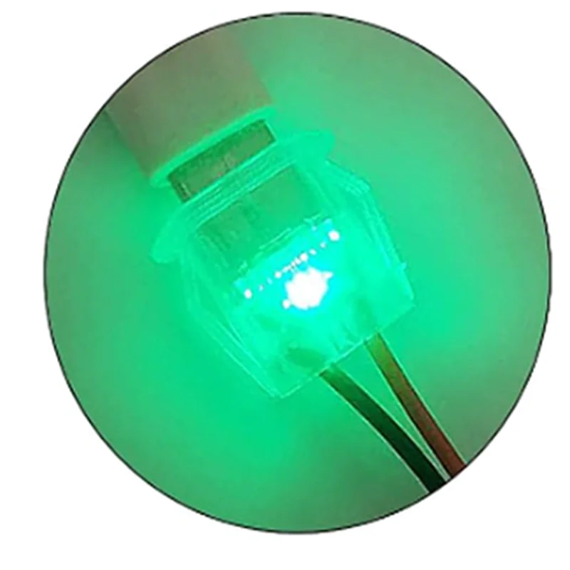 5/10pcs Type-C Female 2P Wire Type USB Connector Pigtail Cable Extension Power Cable Open End Connector Transparent with Light