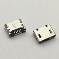 50pcs Micro USB Connector SMD Female Socket No Side Flat Mouth 5pin Short Needle for Mobile Phone Tail Data Plug Charging Port