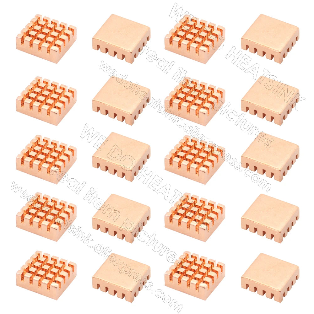WE DO HEATSINK Small Tiny Useful Pure Copper Heat Sink Without or With Thermal Pad For Raspberry Pi Banana Pi IC Chipset Package