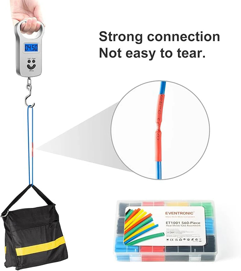 Heat-shrink Tubing Thermoresistant Tube 1300/650 Heat Shrink Wrapping Kit Electrical Connection Wire Cable Insulation Sleeving