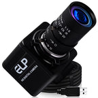 16MP USB Camera IMX298 Industrial Ultra HD Mini Webcam with CS Mount 5-50mm Manual Varifocal Lens Free Driver Plug&Play for PC
