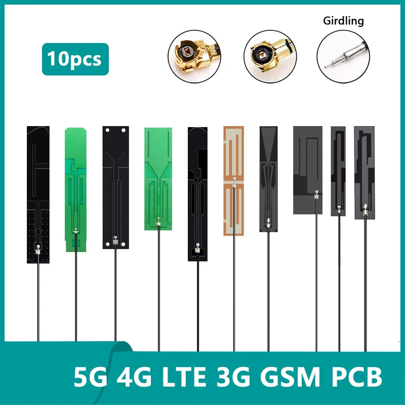10PCS OEM Full Band 5G 4G LTE 3G GSM 600~6000Mhz WIFI built in PCB FPC Antenna Wifi antenna omnidirecational IPX/U.FL connector