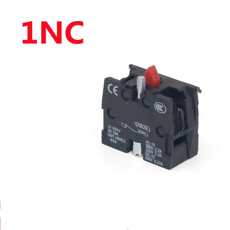 XB2 Rotary Switch 2/3 Position Self Locking / Self Resetting Selector Knob Switch 1NO/2NO/1NO1NC BD21 BD33 BD22 BD25 BD45 BD53