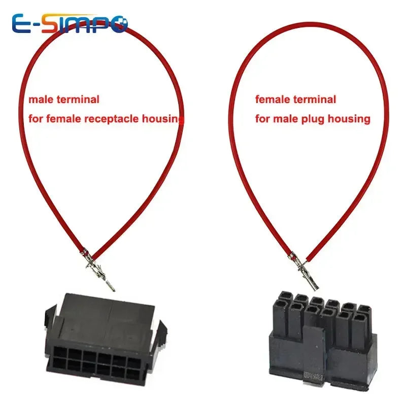 10/50PCS Micro-fit 3.0mm Wire Connector Mini 5557/5559 1007-20AWG Terminal Crimp One End Male Female Electronic Connector Cable