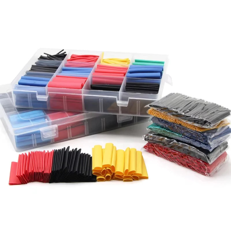 Heat Shrink Tubing Kit 73-900pcs 2:1 3:1 4:1 Ratio Cable Wire Insulation Sleeve Electrical Repair Protector Automotive Marine