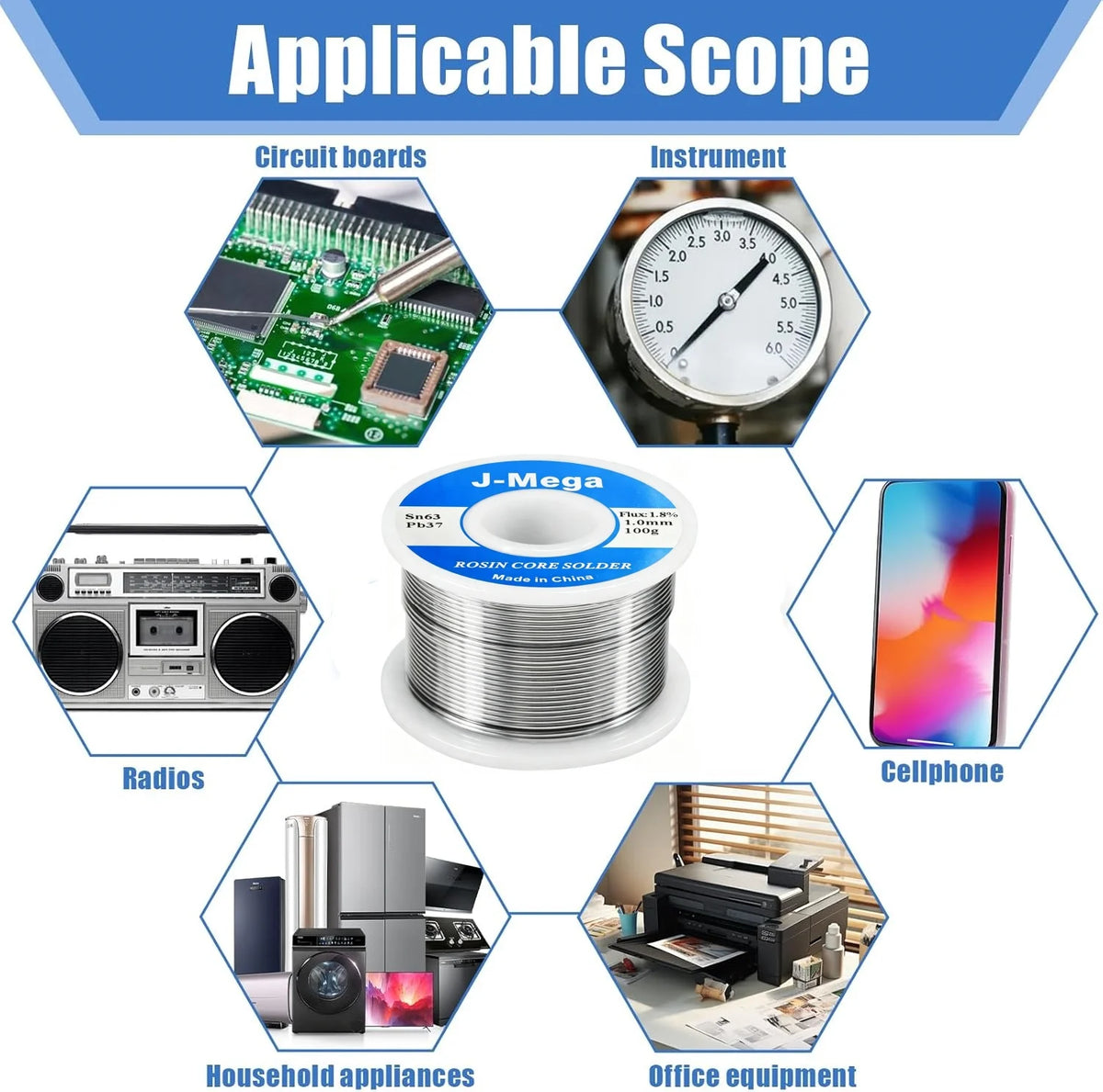 Solder Wire 63/37 Tin No-clean Rosin Core  Welding Soldering Iron Reel Flux 2% Electronic Soldering Wire Roll 20-200g