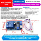DC 5V 12V Light Photoswitch Sensor Switch LDR Photoresistor Relay Module Light Detection Photosensitive Sensor Board for Arduino