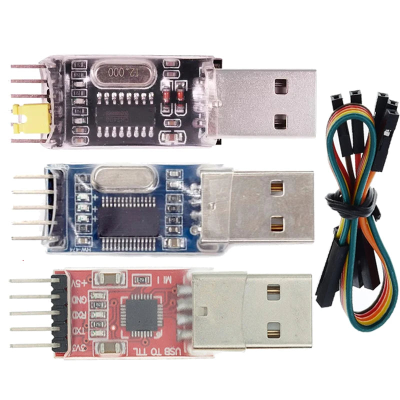 3pcs/lot =1PCS PL2303HX+1PCS CP2102+1PCS CH340G USB TO TTL for arduino PL2303 CP2102 5PIN USB to UART TTL Module